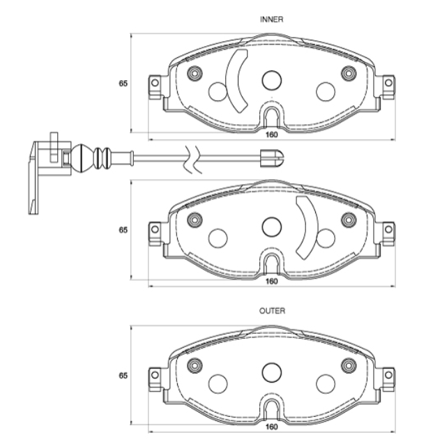 BRAKE PADS FRONT GOLF 7